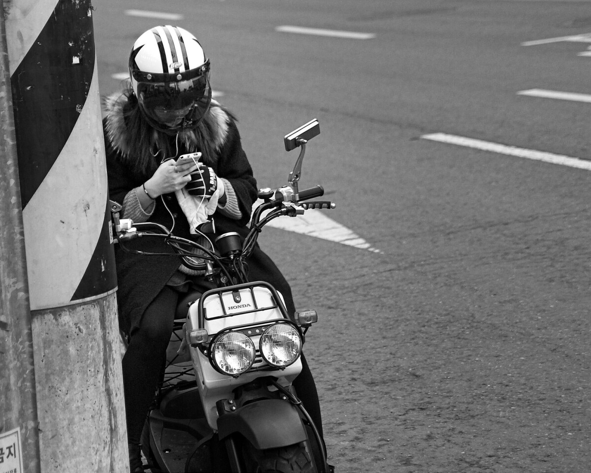Motocycle and Cell Phone