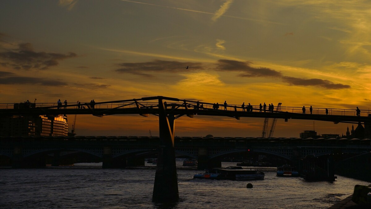 Millennium Bridge Sunset