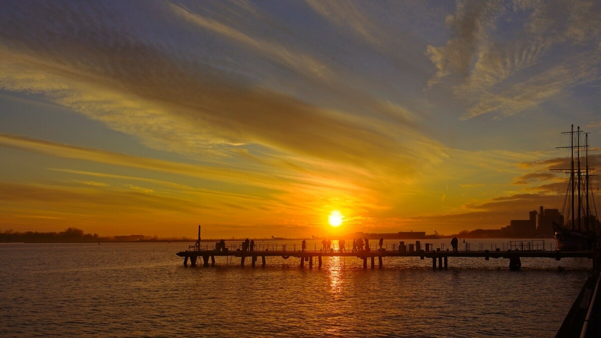 Waterfront Sunset