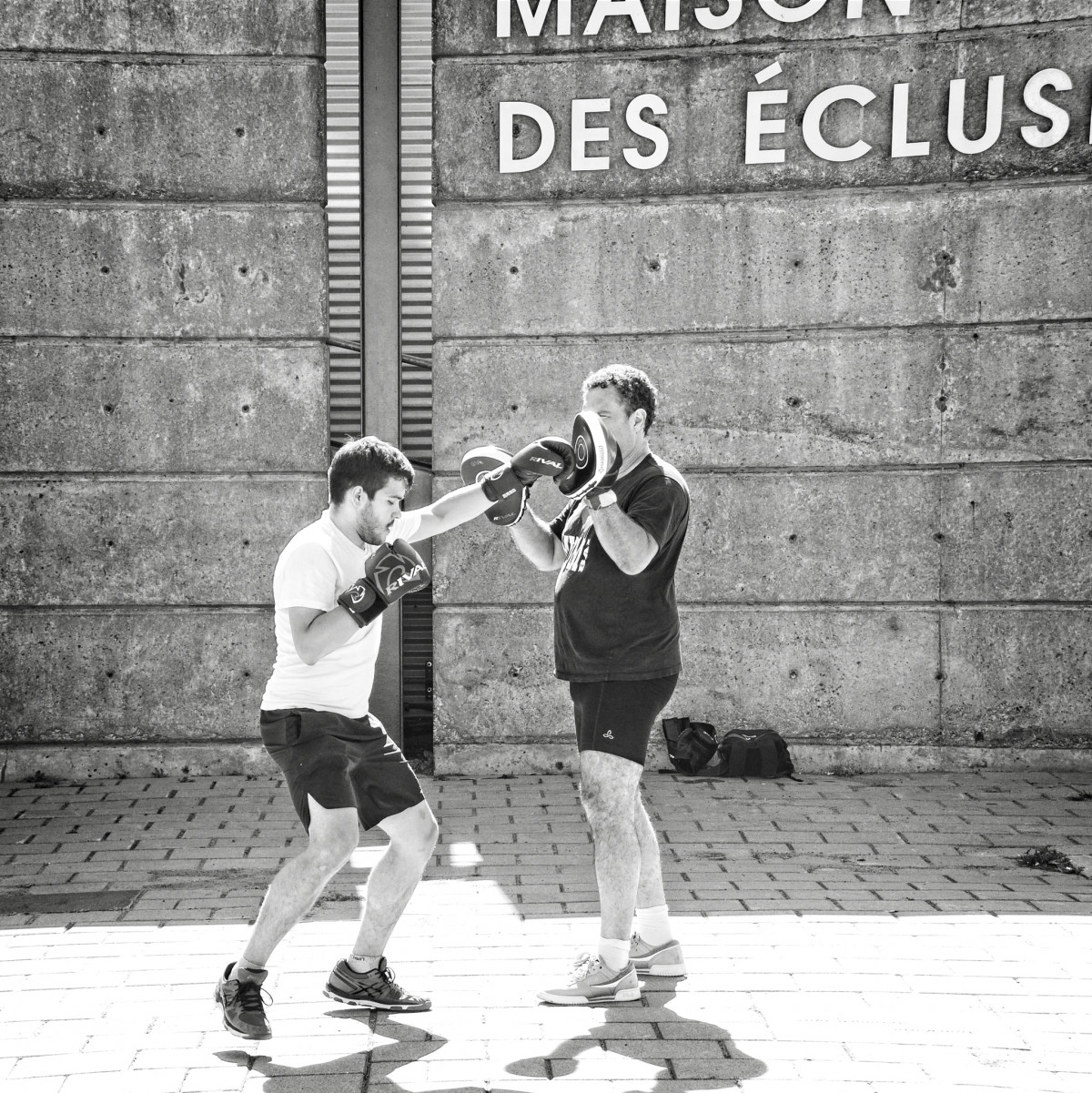 Boxing Lessons at the Old Port of Montreal