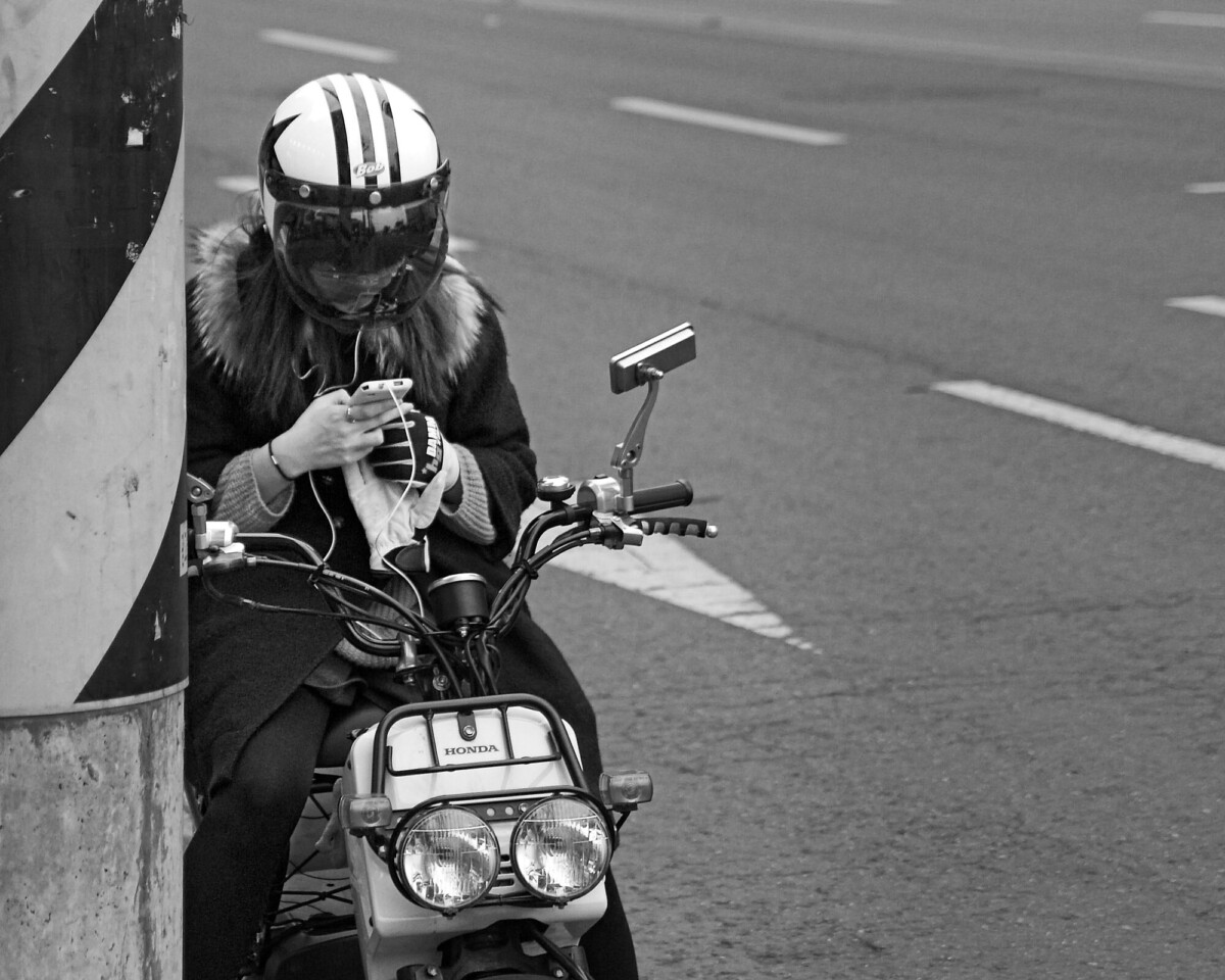 Motocycle and Cell Phone