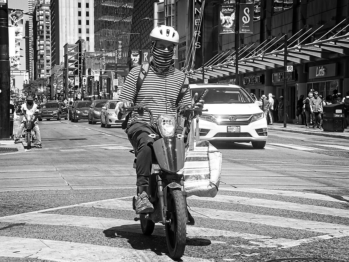 Striped Cyclist