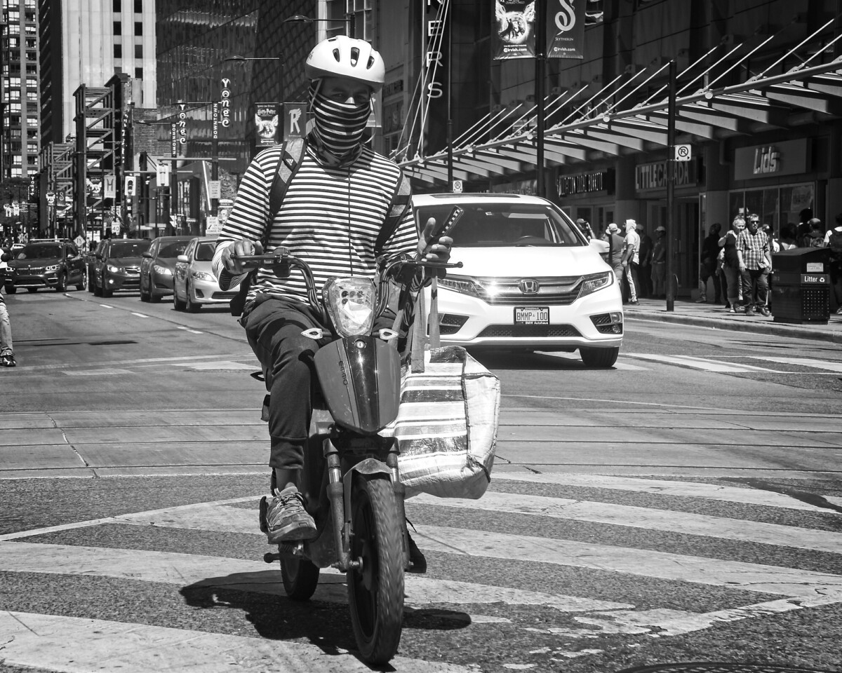 Striped Cyclist