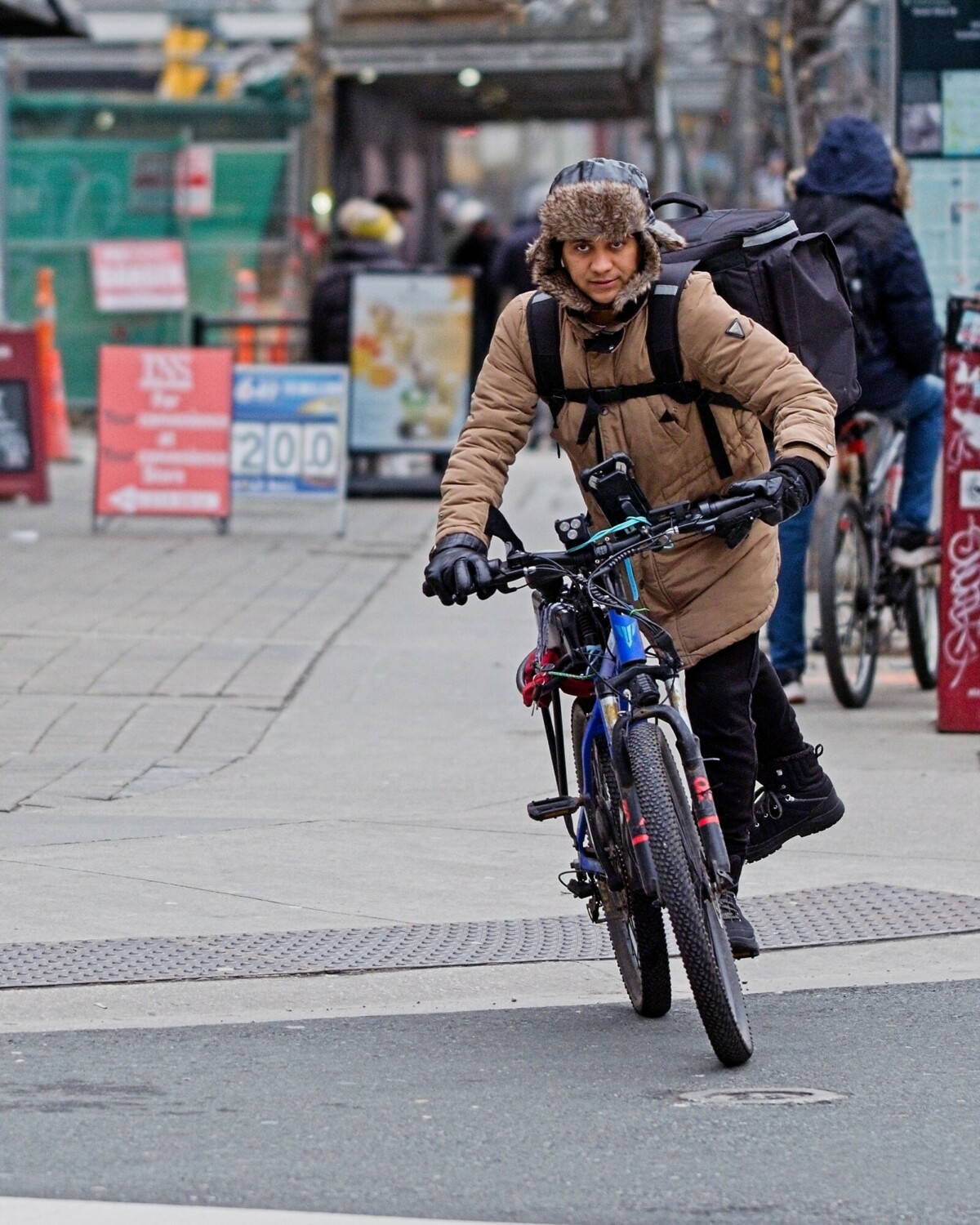 Mounting the bicycle