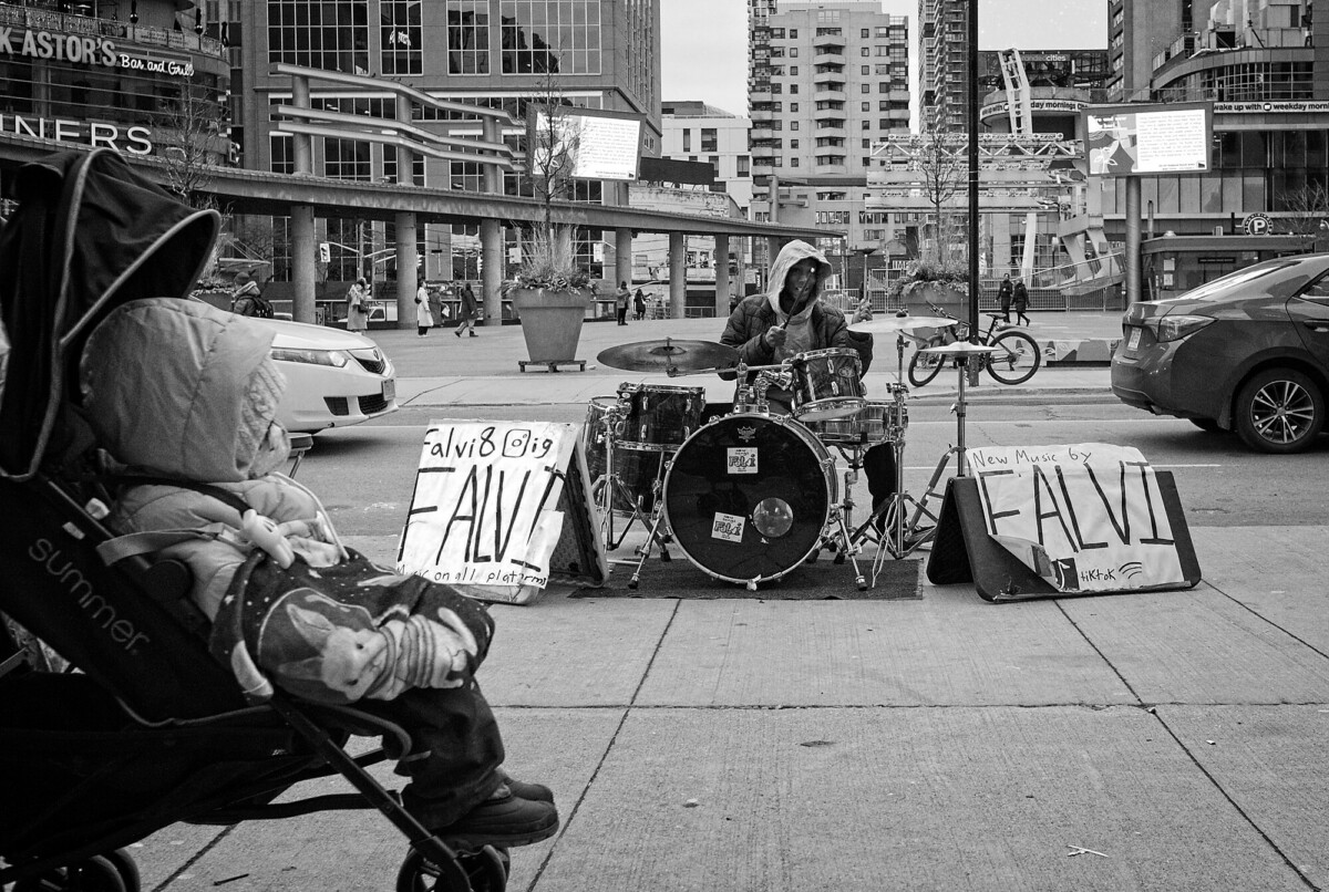 Drumming Busker