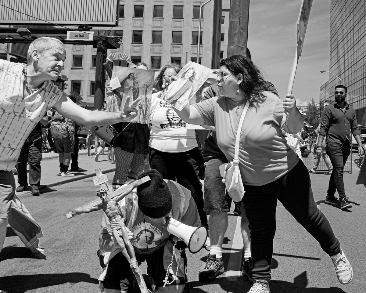 Fire and Brimstone Evangalists vs Pride Parade