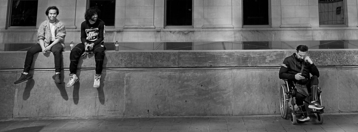 Outside Union Station in Toronto.