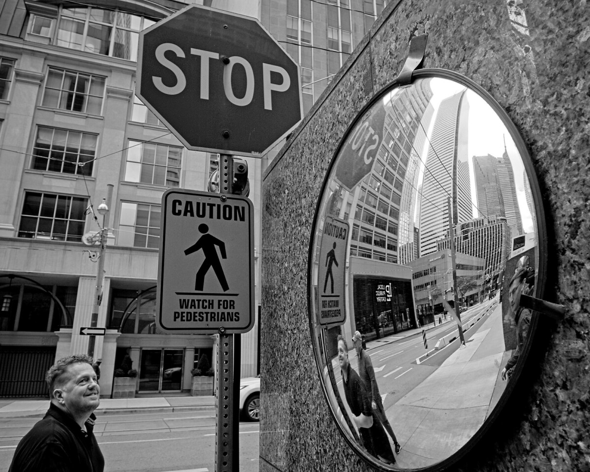 Stop: Watch for Pedestrians