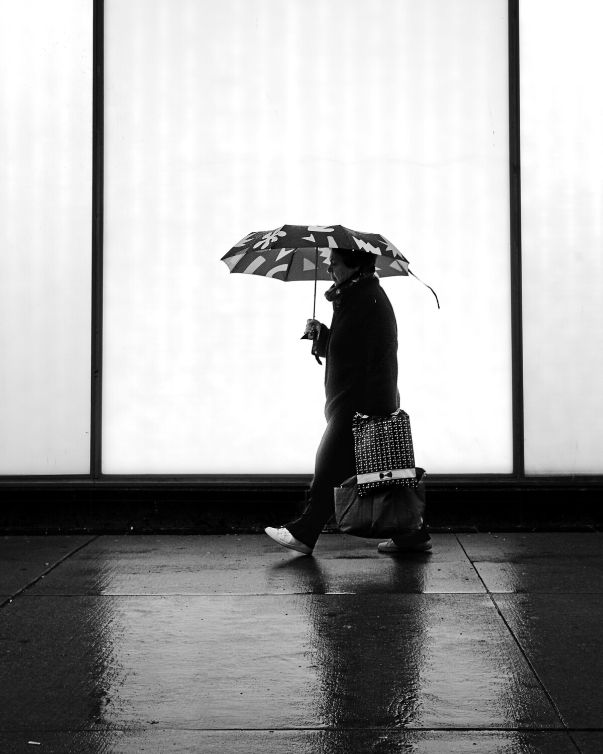Silhouetted Umbrella
