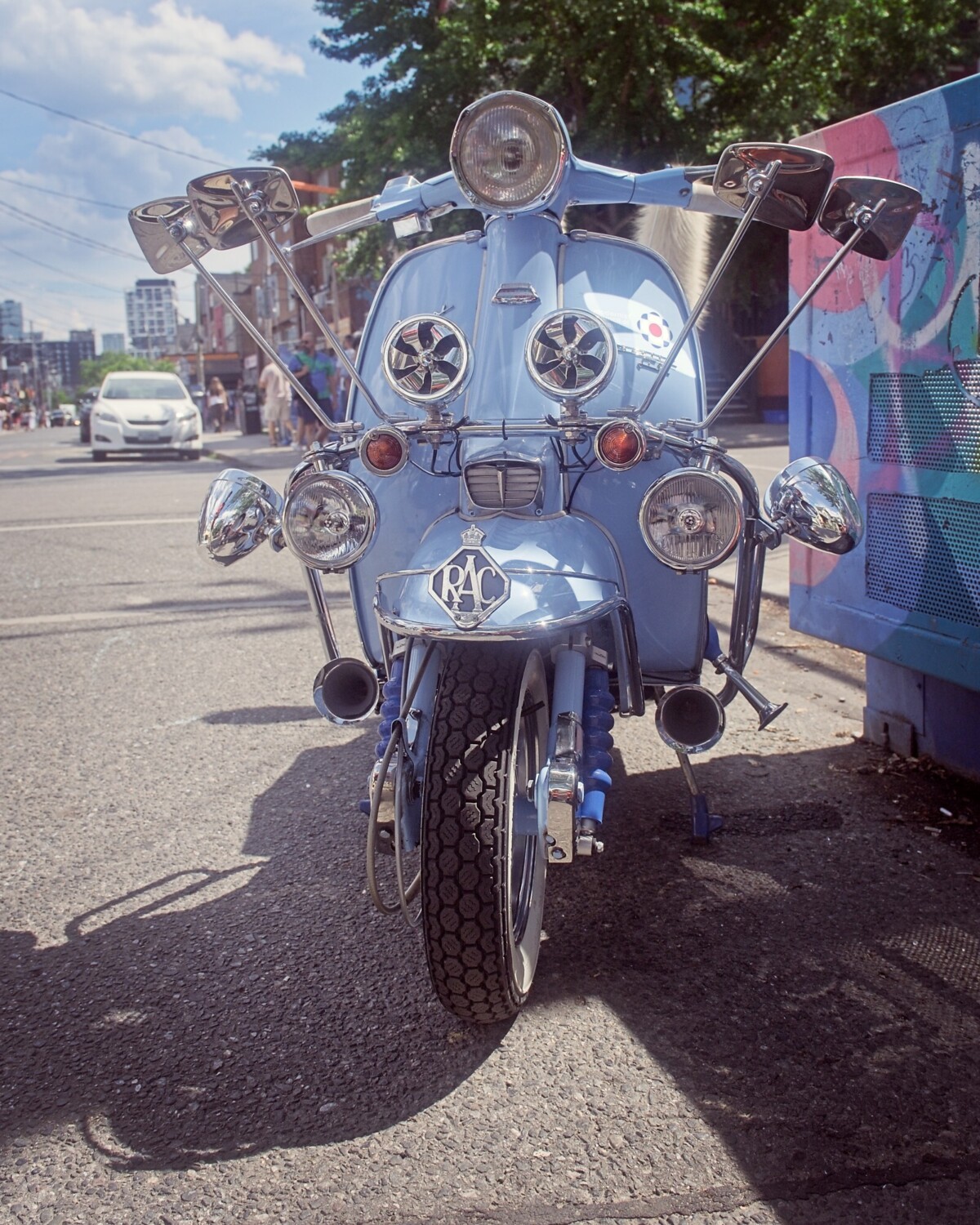 Blue Scooter
