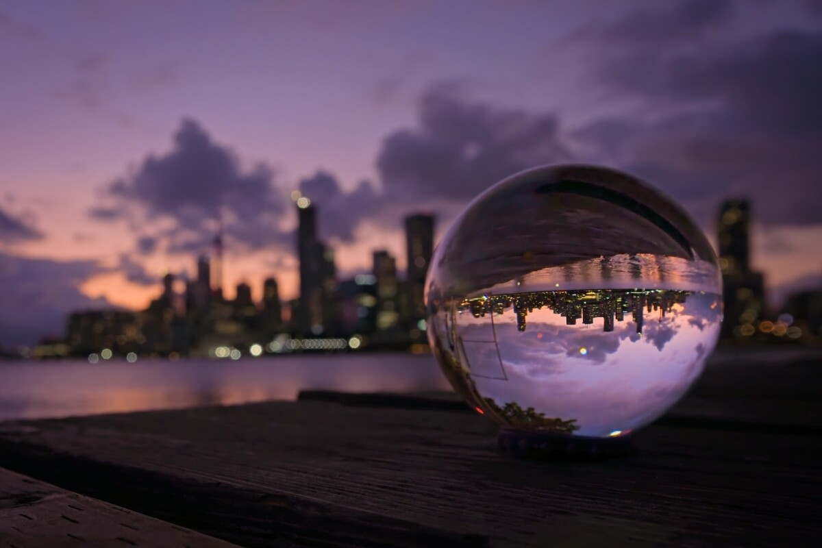 Lensball Sunset