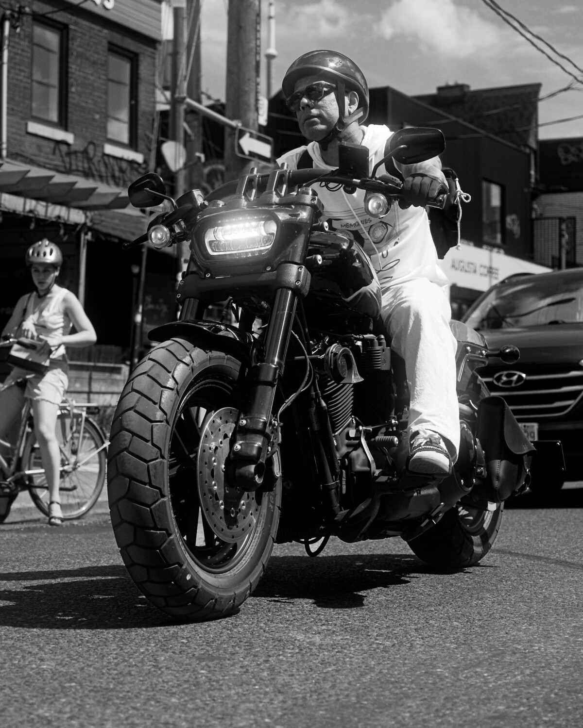 Low Angle Motorcycle