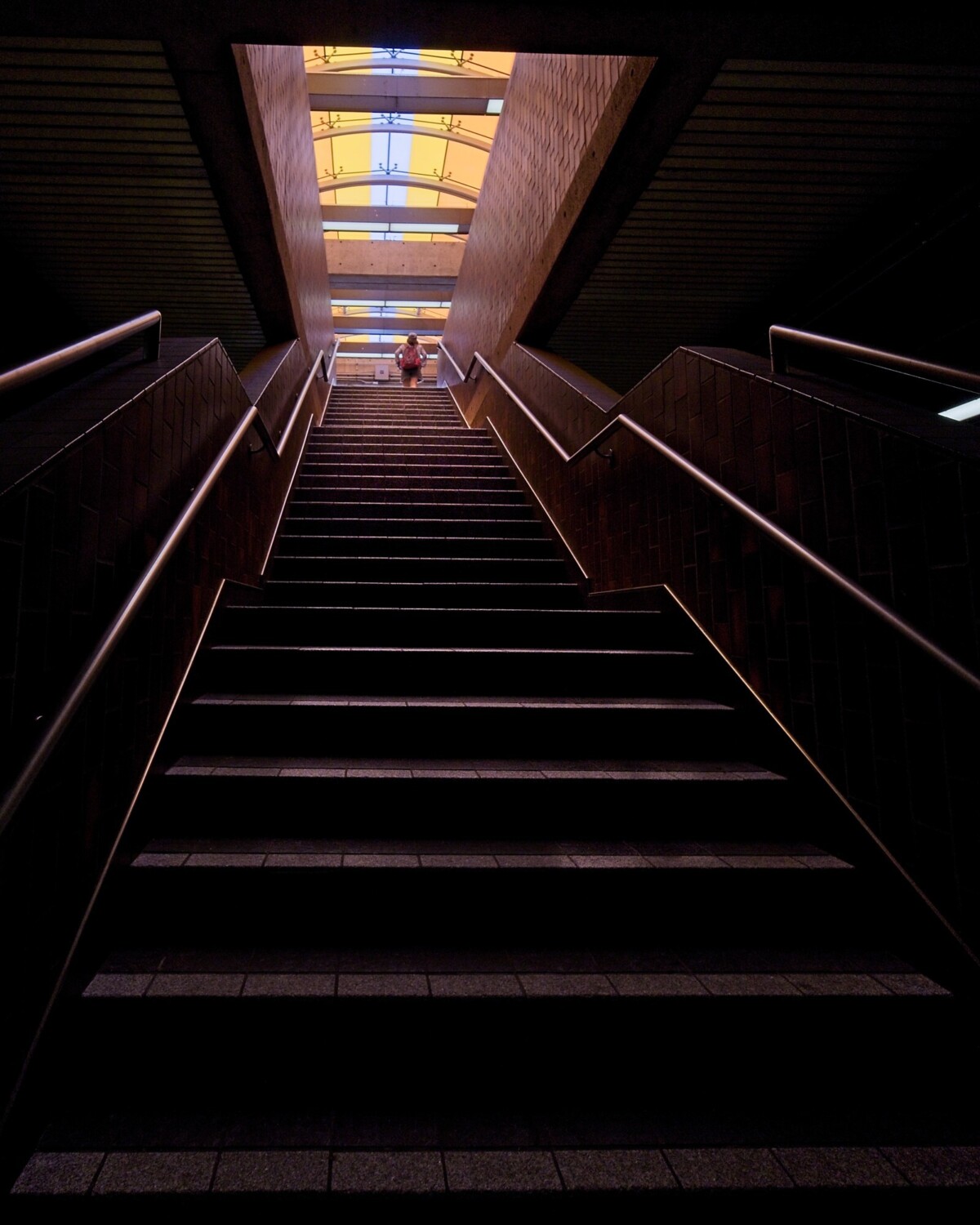 Stairs to Concourse Level at Glencairn Station