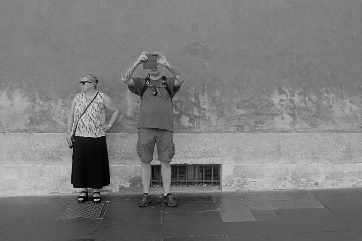 A Couple of Tourists in Rome