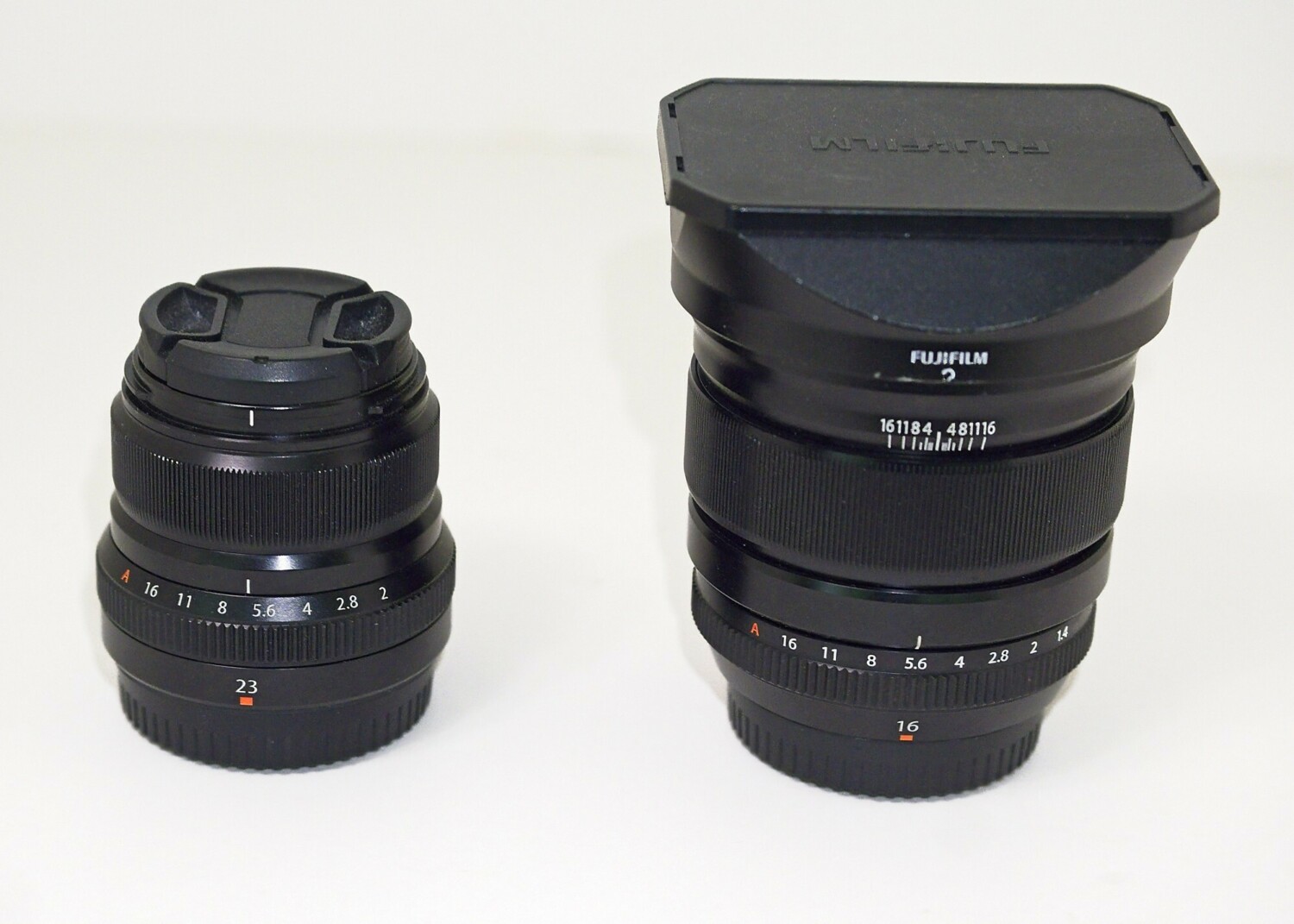 Lenses 23mm and 16mm